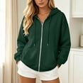 thumbnail image 2 of DHFJKG Zip Up Hoodie Women Rhinestone Wing Graphic Glitter Long Sleeve Sweatshirt Fall Trendy Streetwear Jackets, 2 of 6