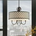 thumbnail image 3 of Livex Lighting Arabesque 5 Light Pendant Light in English Bronze, 3 of 16