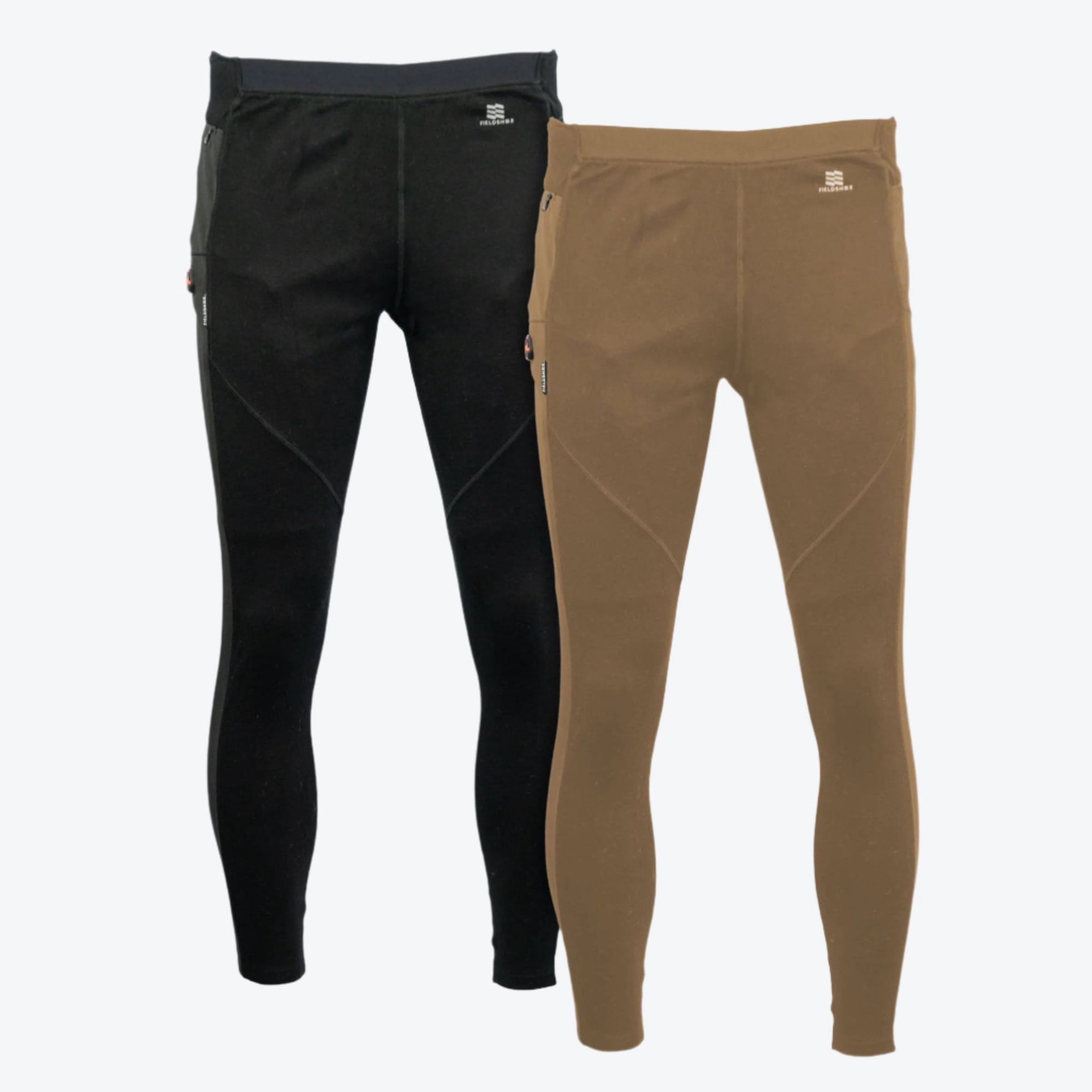 Mobile Warming Merino Heated Base Layer Pant for Men 4 Heat Settings Bluetooth or Touch Button Control Merino Wool Morel