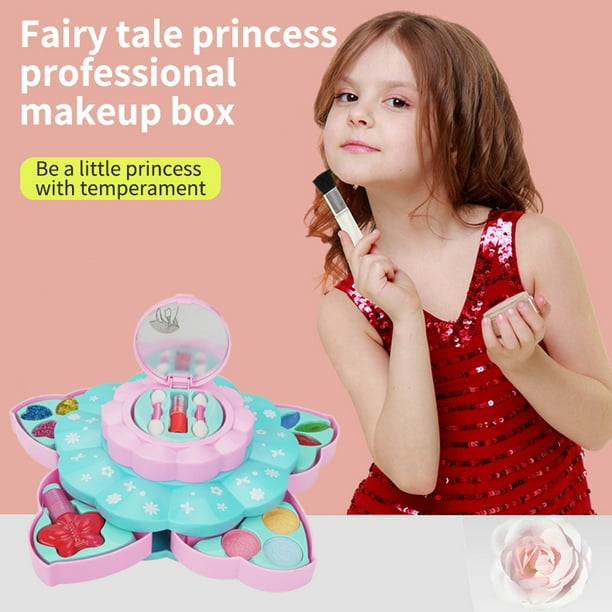 15pc enfants enfants princesse kit de maquillage en bois faire
