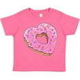 thumbnail image 3 of Inktastic Heart Shaped Donut with Pink Icing and Sprinkles Boys or Girls Toddler T-Shirt, 3 of 5
