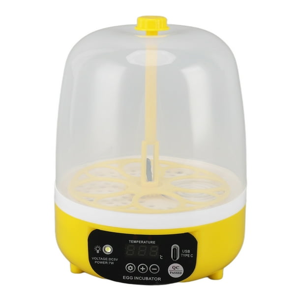 Incubadora Automática De Huevos, Máquina Para Incubar Aves De Corral De 6 Huevos, Con Automático De Huevos Y Control De Temperatura Incubadora Digital