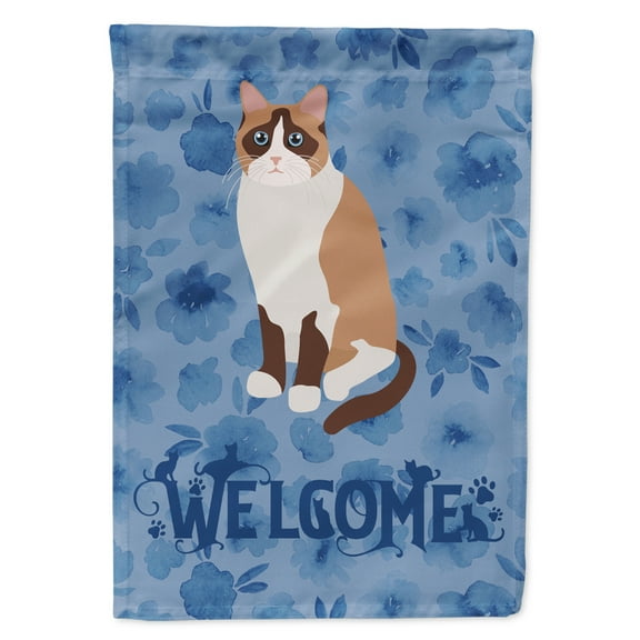 Carolines Treasures CK5063GF Snowshoe Cat Welcome Flag Garden Size Small multicolor