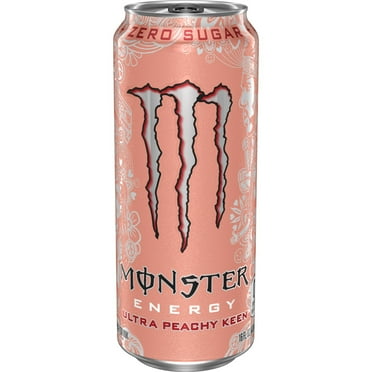 Monster Energy Ultra, Peachy Keen, Sugar Free Energy Drink, 16 Fl Oz