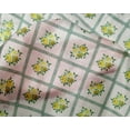 thumbnail image 4 of oneOone Silk Tabby Fabric Diamond|Leaves & Rose Floral Printed Fabric 1 Yard 42 Inches Wide, 4 of 4