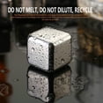 thumbnail image 2 of 4PCS Whiskey Stones High Cooling Technology, Reusable Ice Cubes,Stainless Steel Whisky Rocks Ice Cube Harmless Reusable Rocks with Storage Box for Birthday Valentine, 2 of 5