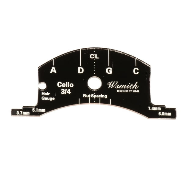Plantilla de molde para puente de cuerdas de violín, herramientas de referencia para violines bajos de 1/2, 3/4 y 4/4 1 pieza 3-4 violonchelo