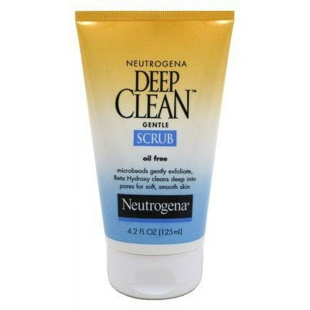 Neutrogena Deep Clean Gentle Daily Facial Scrub, Oil-Free Cleanser, 4.2 fl. Oz