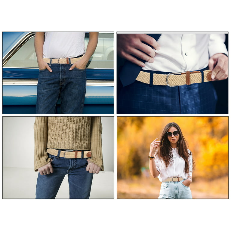 Elastic Braided Belt,WWW Fashion Stretch Woven Belt, Canvas Woven
