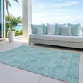 thumbnail image 6 of Addison Rugs Chantille Indoor/Outdoor Transitional Floral Teal Washable Rectangle Rug, 5' x 7'6", 6 of 6