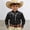 Black, variant on Boys Girls Western Cowboy Shirts Retro Short/Long Sleeve Button Down Shirt Floral Pockets Outfit Top, Retro Country Tops Outfit(Red,6-7 Years)