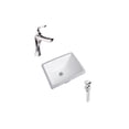 thumbnail image 1 of DROP Bath and Kitchen DR091164 Undermount Bathroom Sink Set, 1 of 5