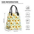 thumbnail image 4 of XMXT Reusable Lunch Bag Women, Sunflower Flower Background Large Lunchbox Insulated Lunch Box for Work School, 4 of 8