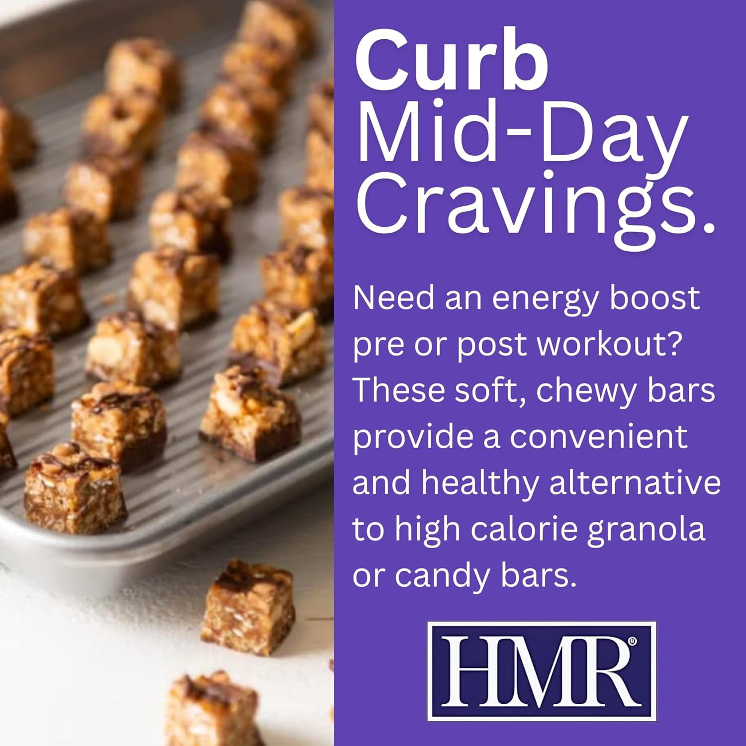 HMR Fudge Graham Protein Bar | Nutritious Snack to Support Weight Maintenance | Low Calorie Dessert | 10g of Protein | 24 Count