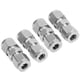 thumbnail image 5 of Tubo de compresión, 4 piezas Adaptador de tubo de compresión Adaptador de virola doble recto Adaptador de tubo de compresión de acero inoxidable optimizado para la excelencia VoborMX herramienta, 5 of 8