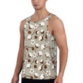 thumbnail image 2 of Disketp Cotton Tree Men's Workout Tank Tops Sleeveless Gym Shirt Quick Dry Fitness Bodybuilding Sleeveless T Shirt-4X-Large, 2 of 7