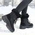 thumbnail image 6 of YOURDIARY Women Winter Snow Boots Ladies Warm Fur Lined Ankle Booties Outdoor Water Resistant Furry Shoes, 6 of 8