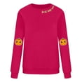 thumbnail image 4 of Inverlee Women's Thanksgiving Sweatshirts Plus Size Turkey Pumpkin Graphic Sweatshirt Trendy Long Sleeve Loose Fit Shirts Round Neck Holiday Pullover Tops, 4 of 4