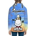 thumbnail image 2 of Sanrio Pochacco Kids' Hoodie 3d Print Sweatshirt Soft Pullover Hooded With Big Pockets Fans Gifts For Boys Or Girls Small, 2 of 7