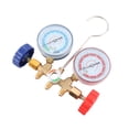 thumbnail image 4 of AC Manifold Gauge Set Diagnostic Charging Tools for Refrigerant R134a R12 R22 Complete HVAC Kit with 3 Color Coded Hoses for Car Auto Home Air Conditioning Service, 4 of 7
