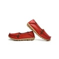 thumbnail image 3 of Fangasis Women Loafers Fashion Flats Classic Casual Shoes Walking Breathable Boat Shoe Red 7.5, 3 of 3