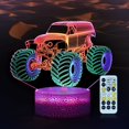 thumbnail image 1 of 3D Rock and Roll Musician Dinosaur Night Light for Boys, Three-Color Changing, Remote & Smart Touch Control, T-Rex Decor Table and Night Stand Lamp, B, 1 of 6