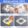 thumbnail image 5 of 100 Pcs Disposable Drain Cover & Drain Snake Stickers - 10cm Round Shower Drain Cover & Hair Catcher for Shower Drain - Perfect for Bath & Kitchen - Mesh Stops Human & Pet Hair, 5 of 12