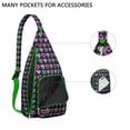 thumbnail image 3 of Stylish Sling Backpack - Modern Aesthetic Crossbody Bag with Abstract Geometric Pattern, Lightweight Fashion Pack for Daily Commute, 3 of 4