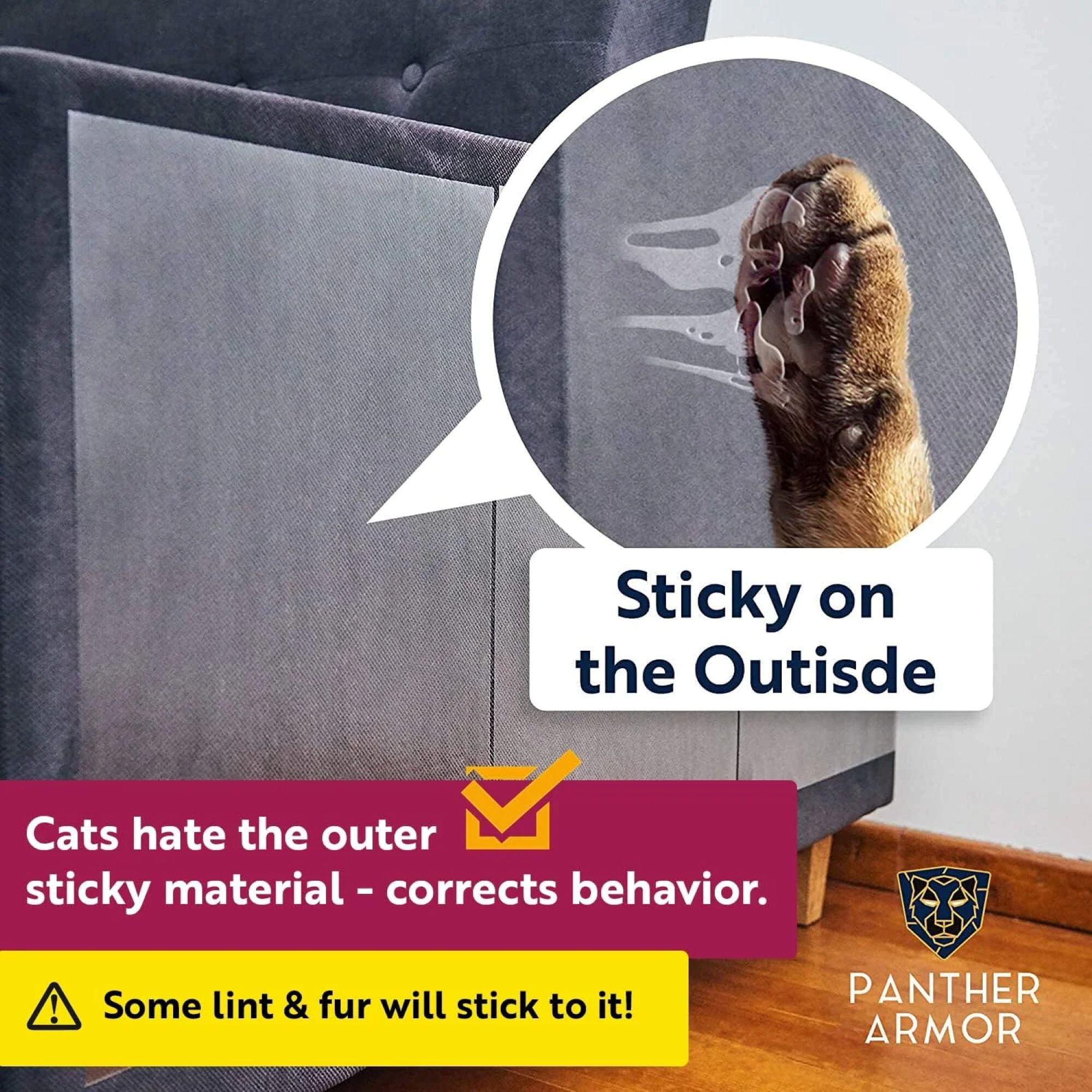 Panther Armor Anti Scratch Deterrent Tape, Large Couch Cover