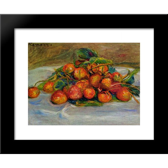 Strawberries 20x24 Framed Art Print by Renoir, Pierre Auguste
