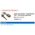 thumbnail image 2 of Ignition Lock Cylinder - Compatible with 1946 - 1949 Chrysler Royal Series 1947 1948, 2 of 2