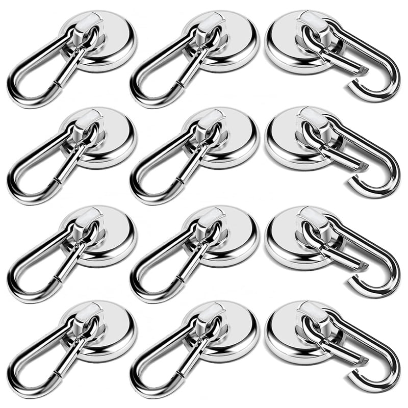 12 Pack Strong Hooks, 60LBS Heavy Duty Hooks Strong