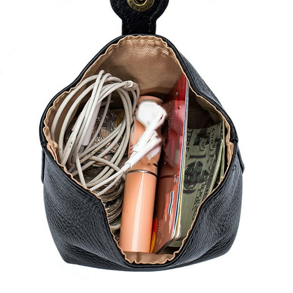 Soimiss Back to School Lipstick Storage Coin Purse Black 1Set for Party