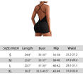 thumbnail image 4 of Women Backless Tummy Control Jumpsuits High Waist Workout Jumpsuits Sleeveless V Back Scrunch Yoga Rompers, 4 of 8