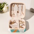 thumbnail image 6 of Easter Travel Portable Square Jewelry Display and Decorative Box with Bracelet Holder - Ideal for Rings, Earrings, Necklaces, Bracelets, and More - Suitable for Girls and Women, 6 of 6