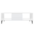 thumbnail image 3 of vidaXL Coffee Table High Gloss White 103.5x60x35 cm Engineered Wood, 3 of 5
