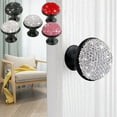 thumbnail image 2 of CRAFTHROU 1Pack Door Knobs in Black with Rhinestone for Cabinet and Drawer Handles, 2 of 8