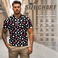 thumbnail image 5 of KUIFORTI Funny Matching Couple Golf Shirts Heart Polka Dot Quarter Zip Lapel Stand Collar His and Hers Matching Sport Outfits Quick Dry Breathable for Golf Tennis Casual Wear Summer Vacation Gifts, 5 of 5