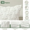 thumbnail image 2 of Lewondr Christmas Throw Pillow Cover 18x18, Set of 2 Soft Faux Fur Velvet Christmas Tree Embroidery Decorative Throw Pillow cover for Xmas Home Decor, White, 2 of 6