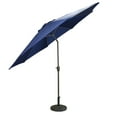 thumbnail image 2 of 9' Outdoor Patio Market Umbrella with Hand Crank and Tilt - Navy Blue, 2 of 6