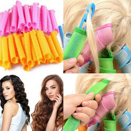 18pcs/set New Magic MultiColor Plastic Hair Curler Rollers Styling Tool Beauty