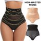 thumbnail image 2 of Women High Waist Abdomen Control Thong Panties Shapewear Invisible Slimming Breathable Mesh Underwear For Tight Clothing XL color, 2 of 4