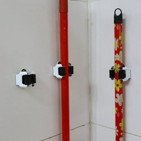 

Zerodis Kitchen Mop Broom Holder Wall Mounted Organizer Brush Storage Hanger Tool