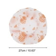 thumbnail image 2 of Unique Bargains 5 Pcs Print Single Layer Shower Cap for Bathroom Orange EVA, 2 of 6