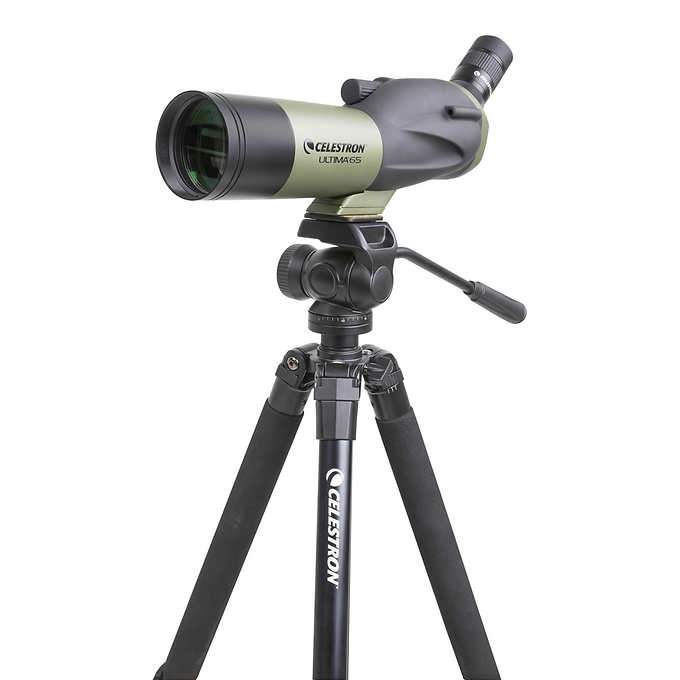 Celestron Ultima 1855X65mm Angle View Spotting Scope with Tripod