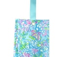 thumbnail image 2 of Lilly Pulitzer Blue/Green Market Shopper Bag, Reusable Grocery Tote with Comfortable Shoulder Straps, Aqua La Vista C40, 2 of 3