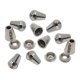 thumbnail image 1 of 10 piezas de topes de cordón con forma de campana para cordón de bolsa deportiva Plata, 1 of 8