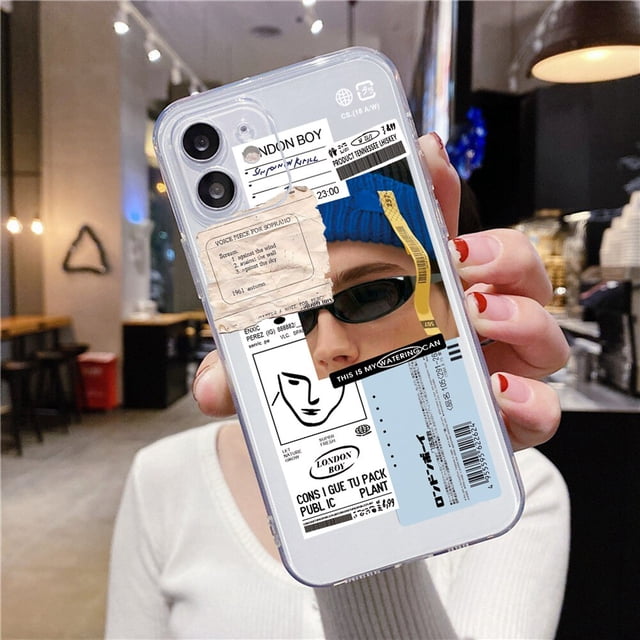 Funda transparente de gran arte estética David Mona Lisa para iPhone 12 PRO X XR XS SE20 TPU suave para iPhone 13 7 8 Plus 11 Pro MAX Tan Jianjun unisex