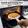 thumbnail image 4 of Perforated Pizza Peel, Aluminum Pizza Shovel, Pizza Server, Wooden Handle, 4 of 5