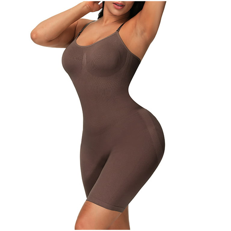 FXLCMUS Women's Tummy Control Bodysuit - Comfortable Shapewear with Butt  Lifter for a Confident Silhouette(Coffee Color,XXL)
